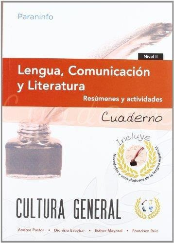 Cuaderno. Lengua, Comunicacion Y Literatura. Resumenes Y Act, De Pastor, Andrea. Editorial Paraninfo, Tapa Blanda En Español