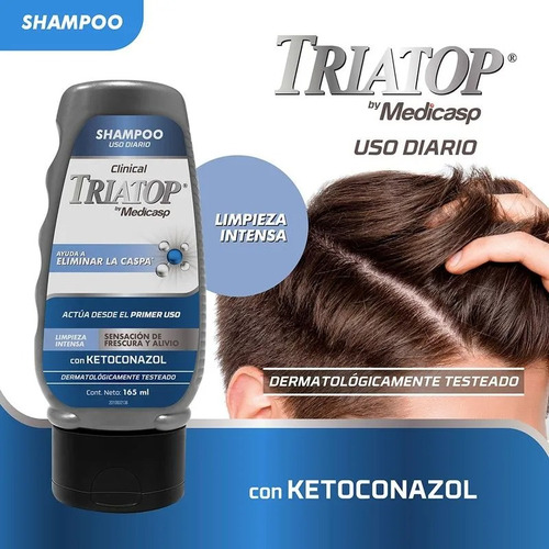 Triatop Clinical Shampoo Limpieza Intensa Ketoconazol 165ml
