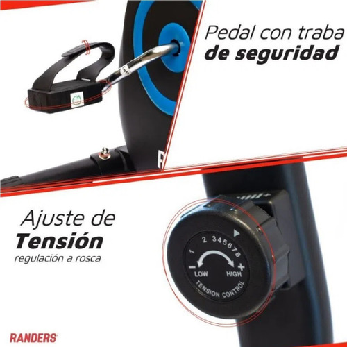 Imagen 5 de 9 de Bicicleta Recumbent Magnética Arg 2534 Randers