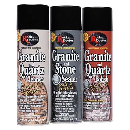 Roca Doctor Granite & Care Kit De Cuarzo, De 3 Piezas De Man