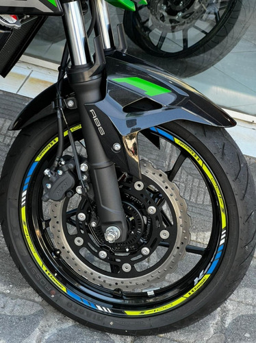 Imagem 12 de 15 de Kawasaki Z400 Abs 2022 Verde 2 Anos Garantia Fabrica