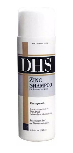 Dhs Shampoo Zinc Para Control De Caspa Y Grasa 240 Ml