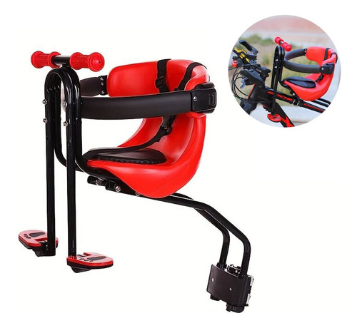 Asiento De Bicicleta Para Niños Y Bebes Montaje Frontal