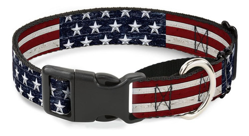 Collar Para Perros Martingale Americana Rustic Stars & Strip