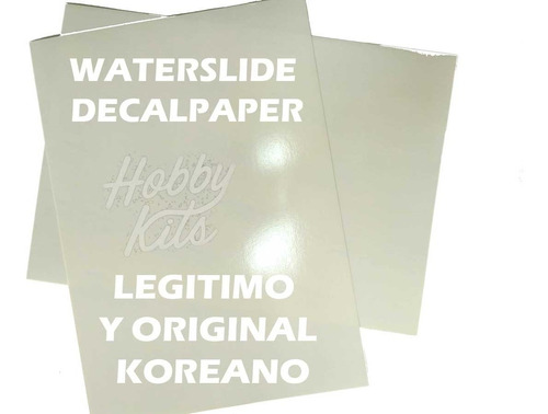 Waterslide Decalpaper Calcomanias Al Agua A4 Laser Blanca
