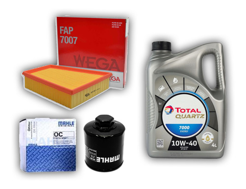 Imagen 1 de 7 de Kit 2 Filtros + Aceite Semisintetico 10w40 Fox Suran 1.6 8v
