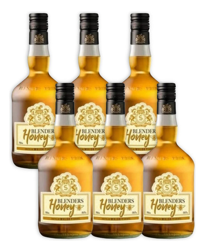 Blenders Licor De Whisky Honey Caja X6u 750ml