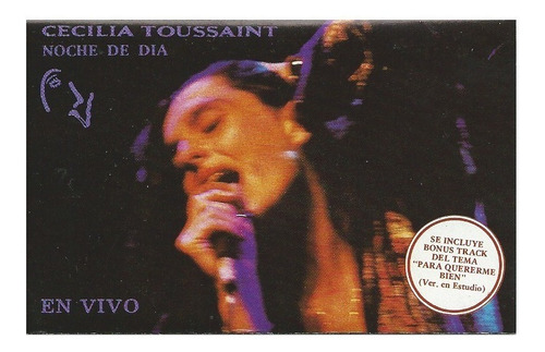 Cecilia Toussaint Noche De Dia Cassette + Cd Transfer Gratis