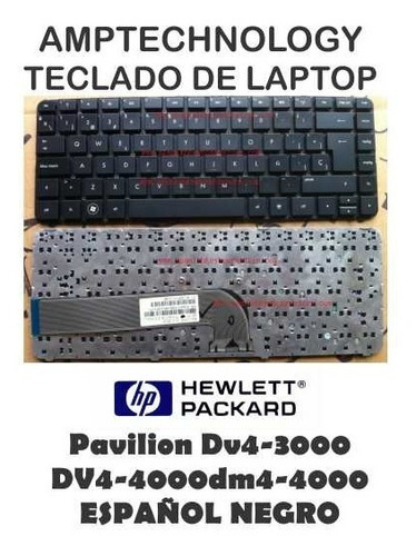 Teclado Laptop Hp Pavilion Dm4-3000 Dv4-3000 Dv4-4000 Españo