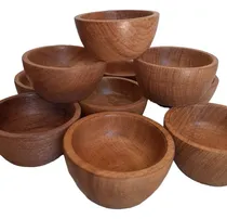 Comprar 10cuencos\u002Fcazuelas\u002F Recipientes Madera Algarrobo Velas\u002Fsalsa