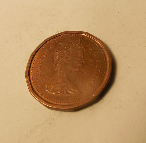 Moneda 1 Centavo. Canadá, 1984. Reina Isabel