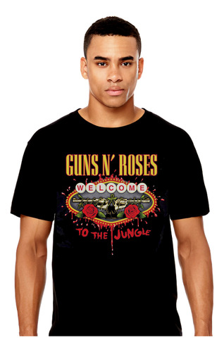 Guns And Roses - Welcome To The Jungle - Rock - Polera