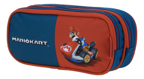 Lapicera Doble Chenson Mario Bros Brife 2025 Azul Marino Liso