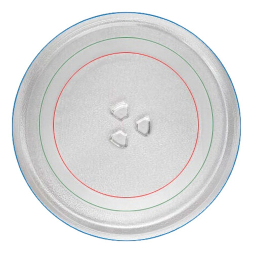 Imagen 1 de 4 de Plato Microndas Encastre Trebol 27cm
