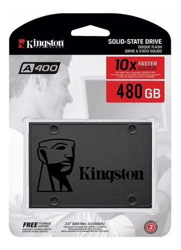 Disco Solido Ssd Interno 480gb Kingston A400 Pc/notebook