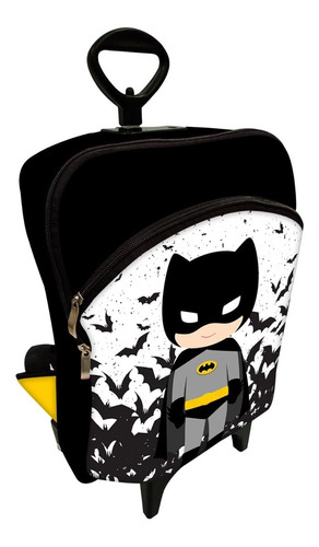 Mochila Plus Bolsa Escolar C/ Carinho Heroi Morcego