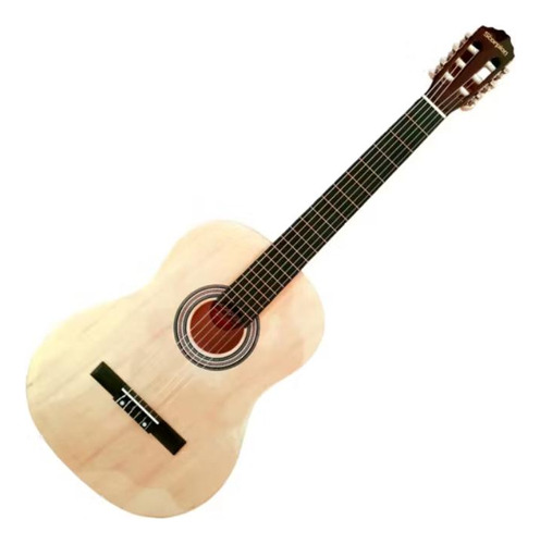 Guitarra Clásica Scorpion 39puLG Natural Con Funda Pa-g2-e1