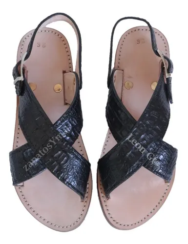 Huaraches de piel de vibora sale