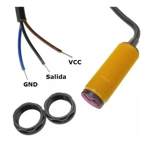 2 Piezas Sensor Infrarrojo E18-d80nk Óptico Distancia 3-80cm