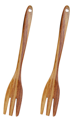 2 Tenedores De Madera Para Mezclar Madera, Tenedores Para En