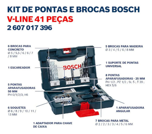 Furadeira Gsb 13 Re 127v Com Estojo De Brocas 41 Pcs Bosch