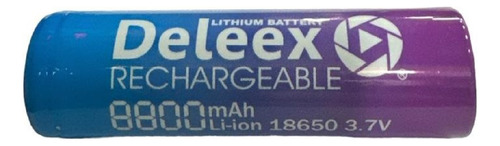 Pila Bateria Recargable 18650 Deleex 3.7v 8800mah Con Teton