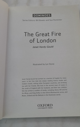 The Great Fire Of London De Janet Hardy Gouls - Oxford A1 (Usado)