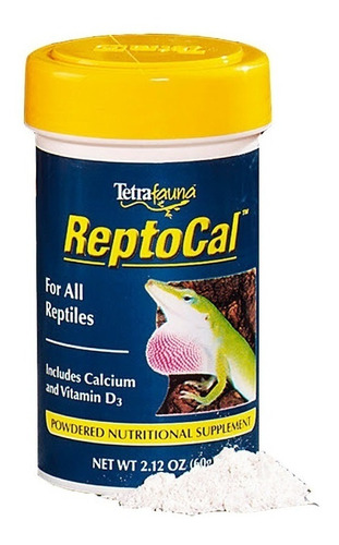 Imagen 1 de 1 de Tetra Reptocal 60g Suplemento De Calcio Para Reptiles