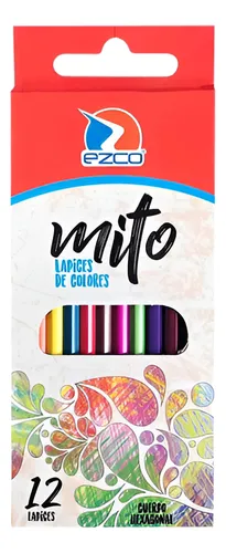comprar Lápices De Colores Mito X12 Largos Hexagonal Ezco X24 Unid.