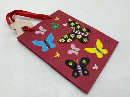 Imagen 2 de 5 de Bolsa Regalo Motivo Mariposa Pequeñ In. 6750 Salida 0.9 Xavi