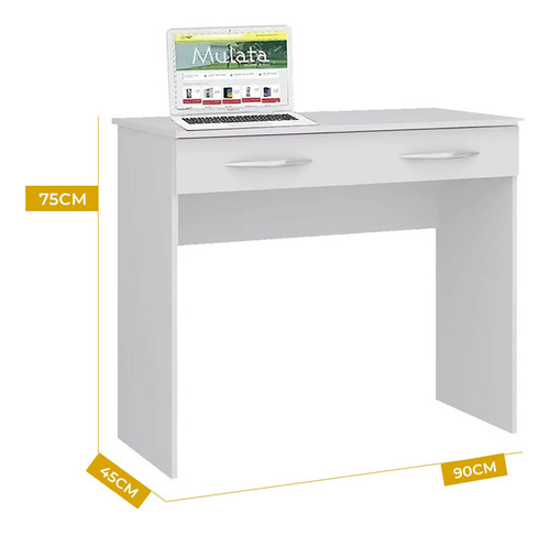 Imagen 2 de 3 de Mueble Escritorio Con Cajón Central 90 De Ancho 78 De Altura 45 De Profundidad