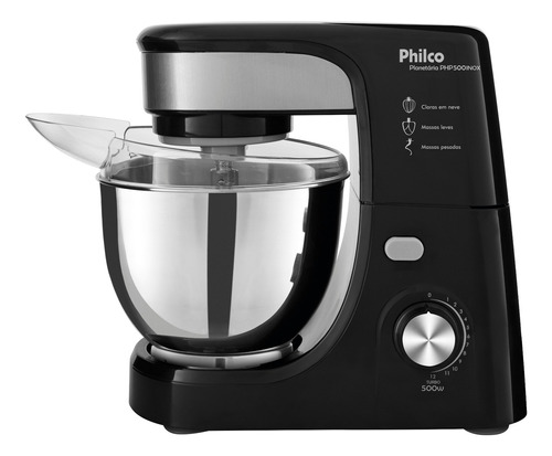 Batedeira Planetária Turbo Inox Php500 4l 500w Philco 110v