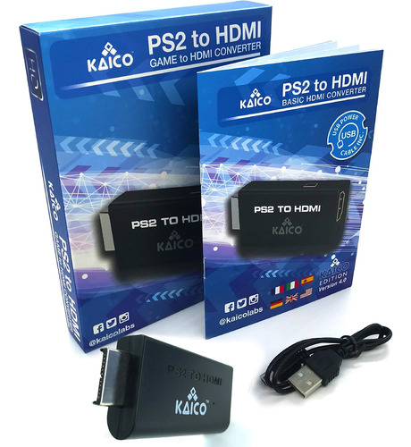 Edición Kaico - Conversor Hdmi Para Playstation 2 Ps2 - Ps2