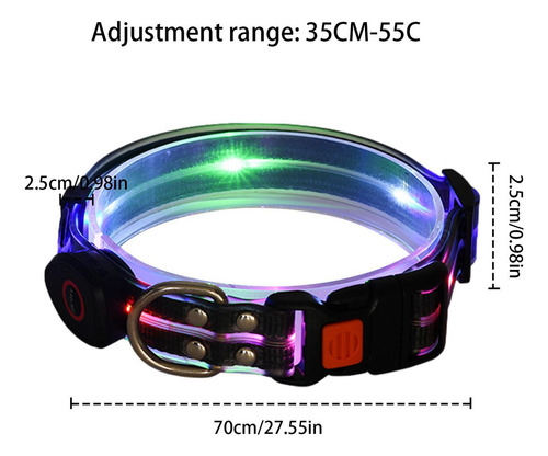 Collares Luminosos Para Perros Collar Con Luz Led Para Perro