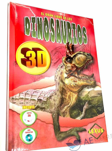 El Gran Libro De Los Dinosaurios 3d + Lentes + Dvd