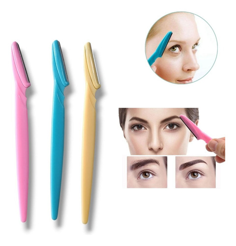 Perfilador De Cejas Quita Vello Facial Mely Pack X3 Navajas