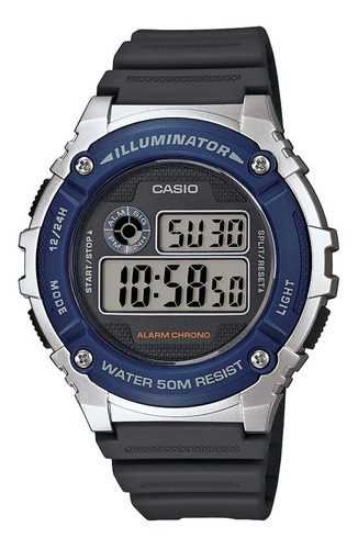 Reloj Casio W216h 50mts Alarma Cronometro 100%original