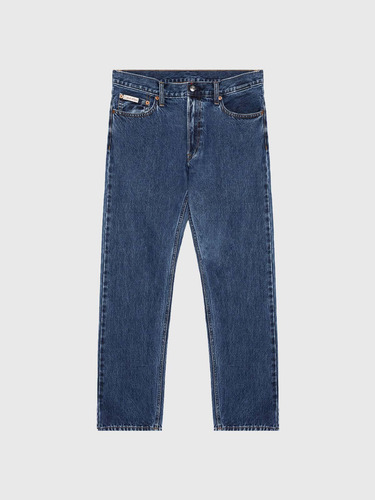 Jeans Rectos Straight Denim Azul Para Hombre Calvin Klein