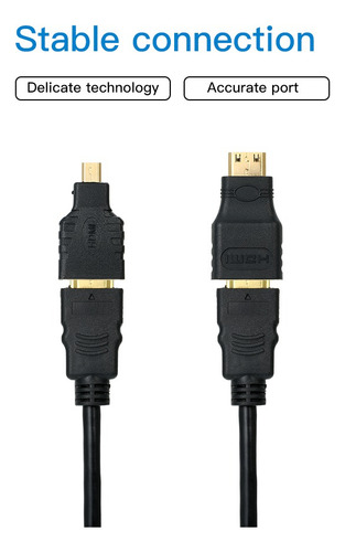 Kkl Cable Hd Line Hd Line De 1,5 M, 3 Mini+, Adaptador 1 Hd