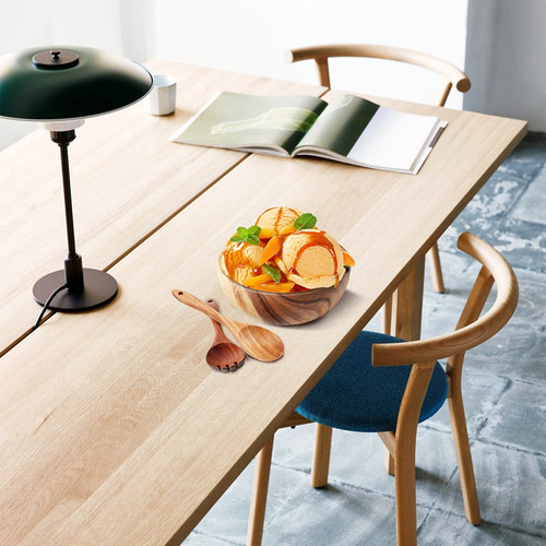 Ensaladera De Madera, Tamaño Grande, 9.4 Pulgadas, Ensalader