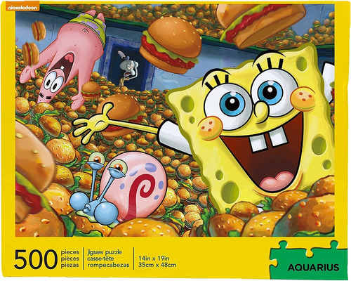 Rompecabezas De 500 Piezas Bob Esponja Krabby Patties