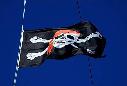 Bandera Pirata Dyung Tec, 2 Piezas 2 X 3 Bandera De Calavera