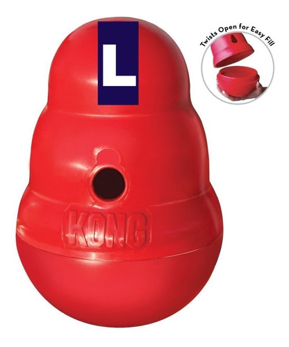 Juguete Para Perros Kong Wobbler Large +12 Kg Dispensador 