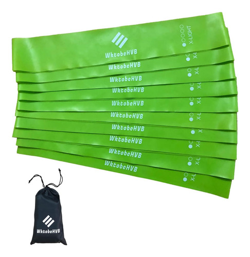 Bandas De (12 × 2 Pulgadas, Paquete Verde 10 (x-luz)