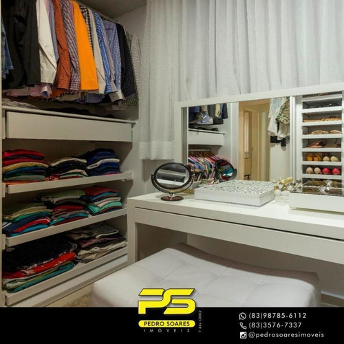 ( M O B I L I A D O ) Apartamento Com 2 Dormitórios À Venda, 70 M² Por R$ 350.000 - Ponta De Campina - Cabedelo/pb - Ap3126