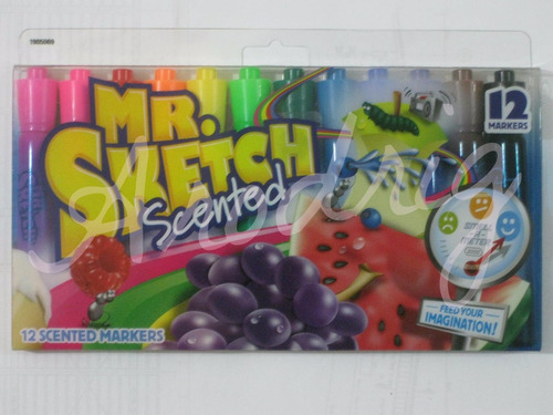 Marcadores Mr. Sketch Comestibles Aroma A Frutas De 12 Unid