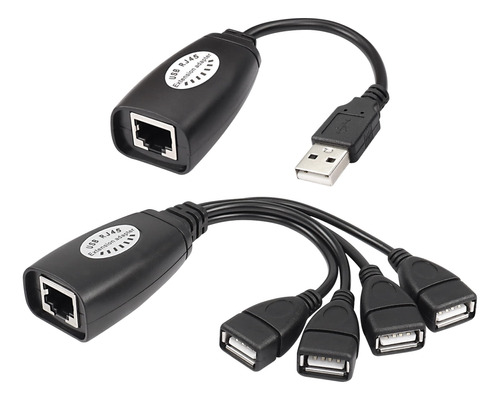 Xmsjsiy Extensor Usb A Travs De Ethernet Usb 2.0 A Rj45 Lan