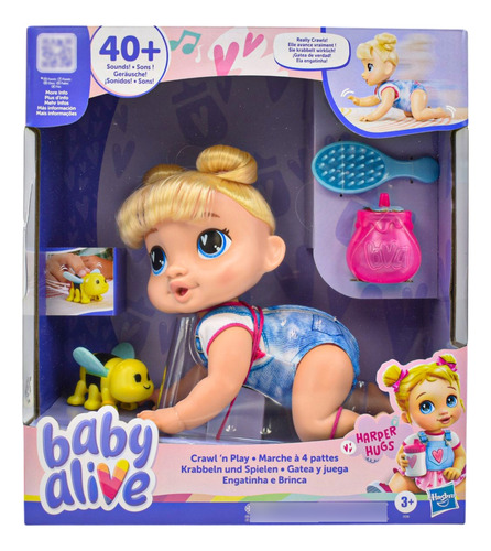 Baby Alive Gatea De Verdad 40 Sonidos Hasbro
