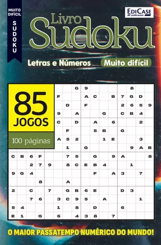 Livro Sudoku Ed. 26 - Muito Difícil - Com Letras E Números