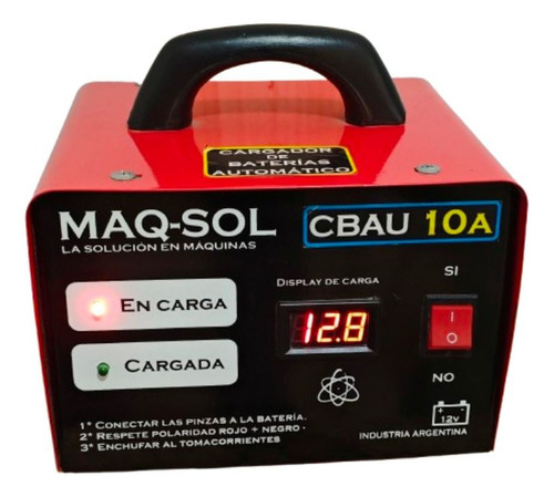 Cargador Automático Cbau10 12v Voltímetro Digital